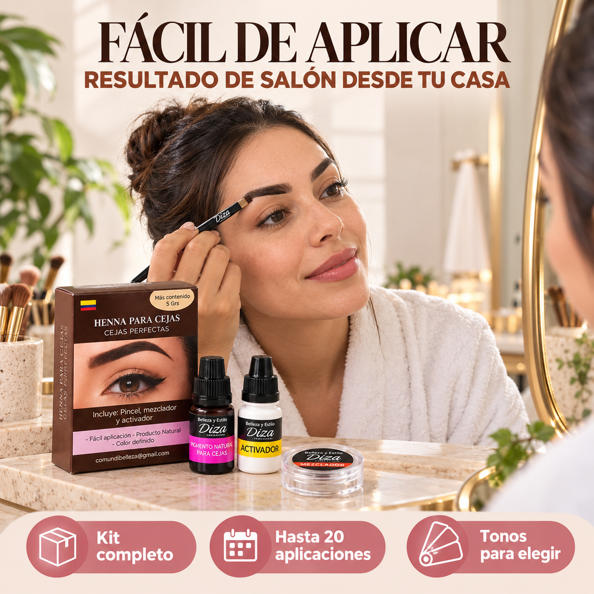 KIT Tintura Para Cejas PRO™ 🎁(SI COMPRAS HOY RECIBE BONO DE $20.000)🎁