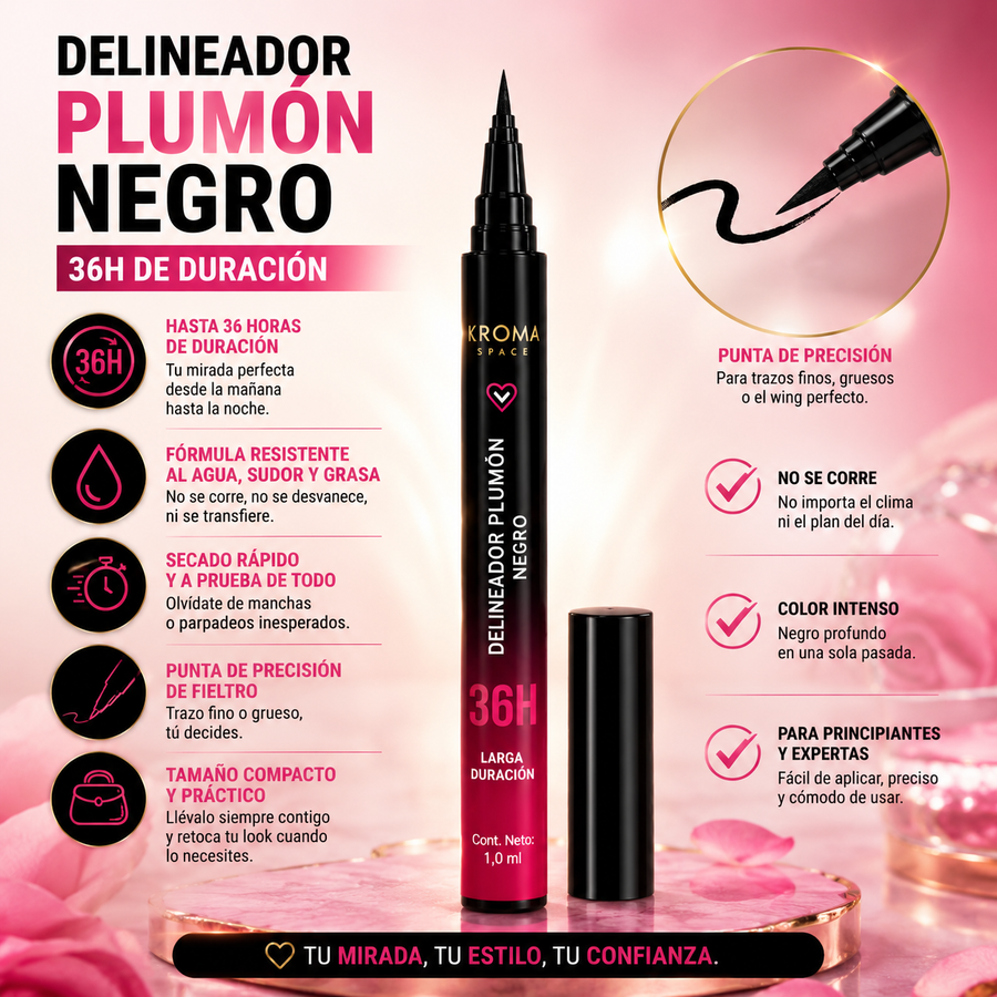 Delineador 36h - PAGA 1  LLEVA 2 ™ 🎁(SI COMPRAS HOY RECIBE BONO DE $20.000)🎁