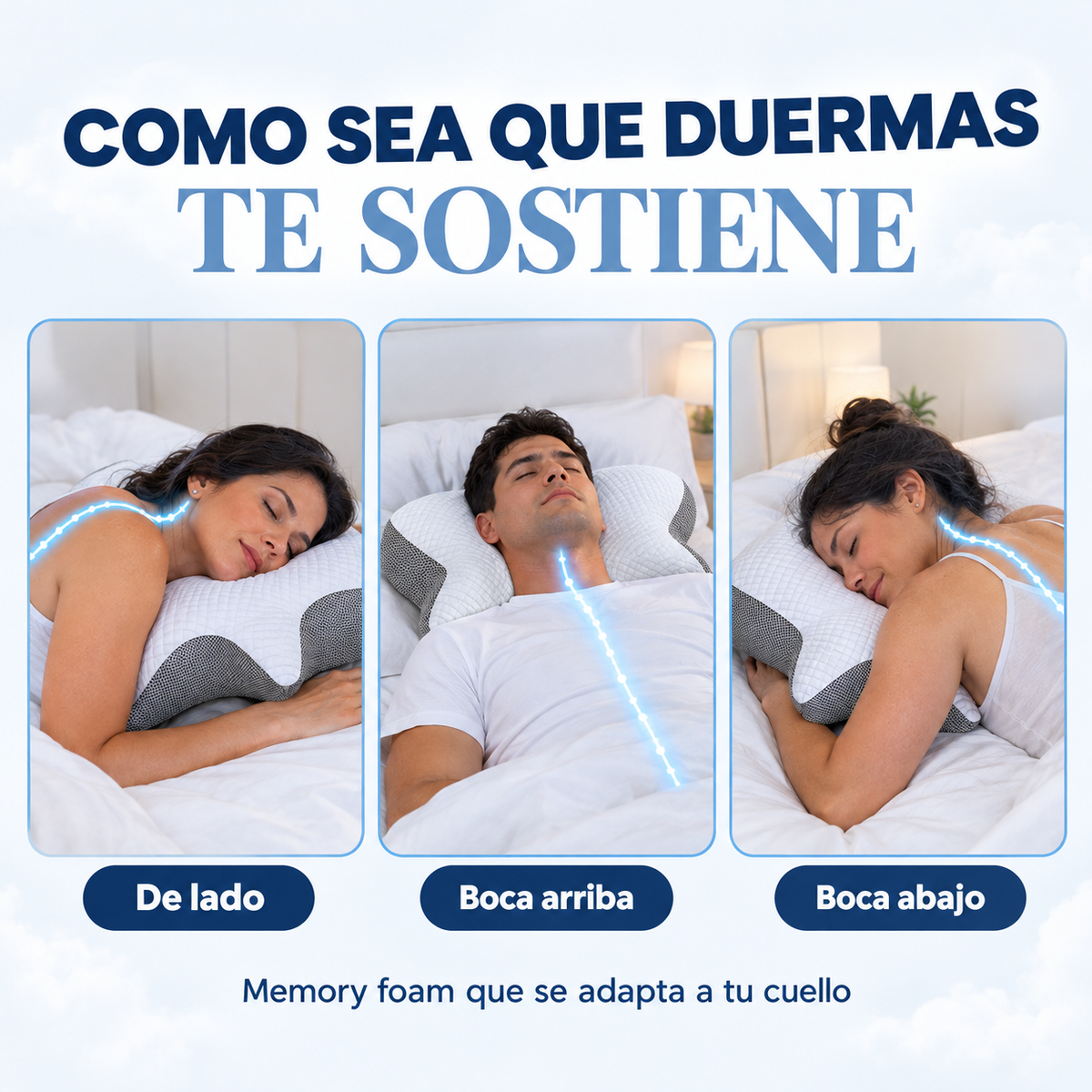 Almohada Cervical ORTHO-SLEEP™ "Alivio de Cuello y Espalda"