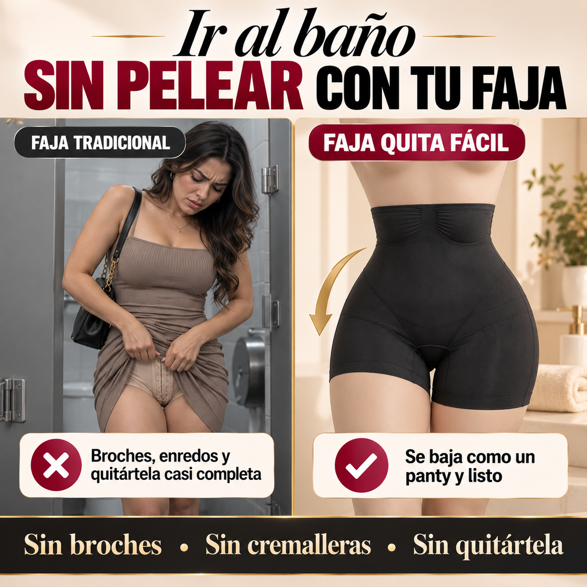 Faja Quita Fácil (Ve al Baño sin Incomodidades y Rápido)