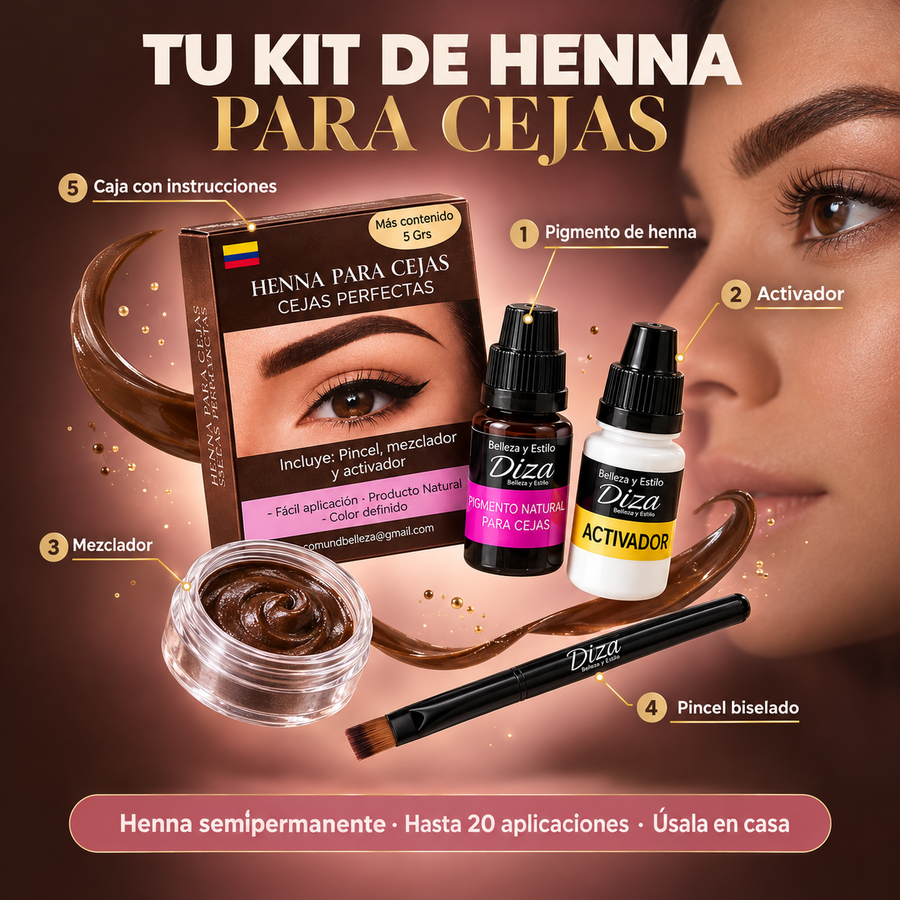 KIT Tintura Para Cejas PRO™ 🎁(SI COMPRAS HOY RECIBE BONO DE $20.000)🎁