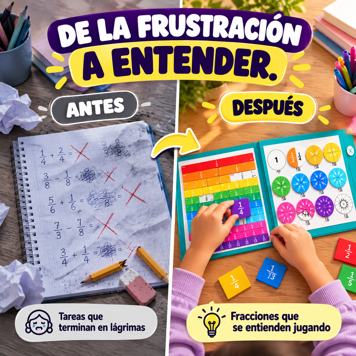 Libro Fracciones Matemáticas Montessori