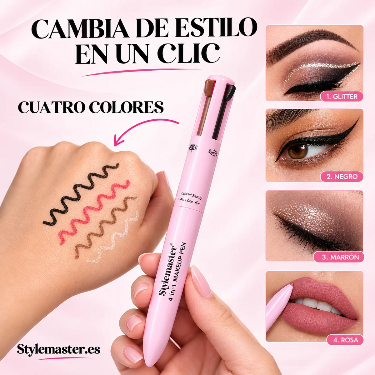 Stylemaster™ — Bolígrafo 4 en 1 Make up 🇨🇴