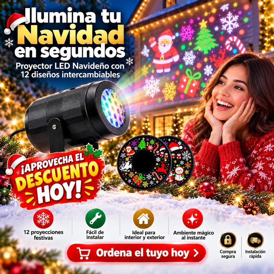 Proyector Navideño Led Christmasbeam